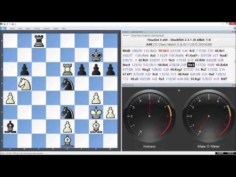 Houdini 3 x64 Vs. Stockfish 2.3.1 x64, LTC Chess Match Game 3 of 96