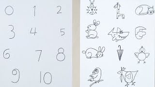 How to draw pictures using numbers // Simple drawi