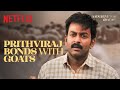 Prithviraj STRUGGLES To MILK A Goat Aadujeevitham Netflix India
