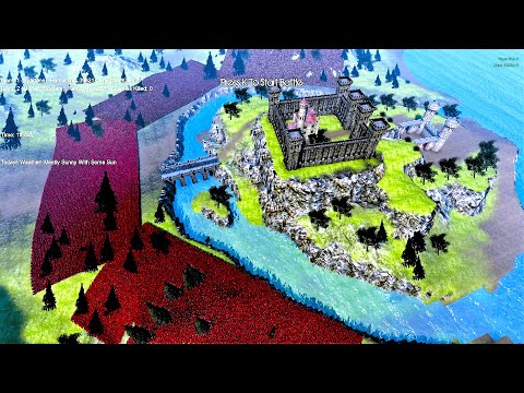 200 Modern Soldiers Defends Castle from 40K Spartans UEBS