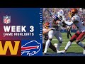 Washington Football Team vs. Bills Week 3 Highlights | NFL 2021