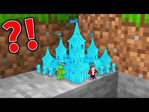 JJ and Mikey found a TINY KINGDOM in Minecraft (Maizen)