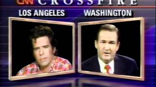 Mojo Nixon vs. Pat Buchanan / CNN Crossfire 1990 (part 1)