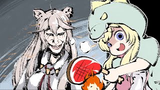 【手描き】生存〖サバイバル〗【ホロライブ切り抜き】【角巻わため】【獅白ぼたん】