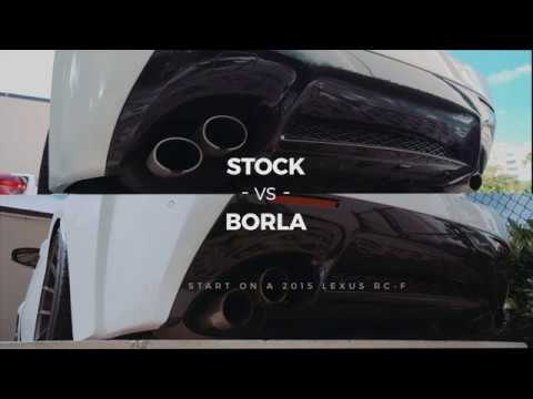 Lexus RC-F Stock Exhaust vs. Borla Cat-Back Exhaust S-Type | Comparison Video