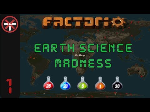 Factorio Earth Science Madness EP1: SO MANY SCIENCE PACKS! | Multiplayer Gameplay, Lets Play