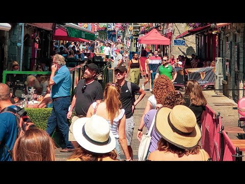 Stunning Galway City in Glorious Weather.. Busking at its Best. Ireland Travel