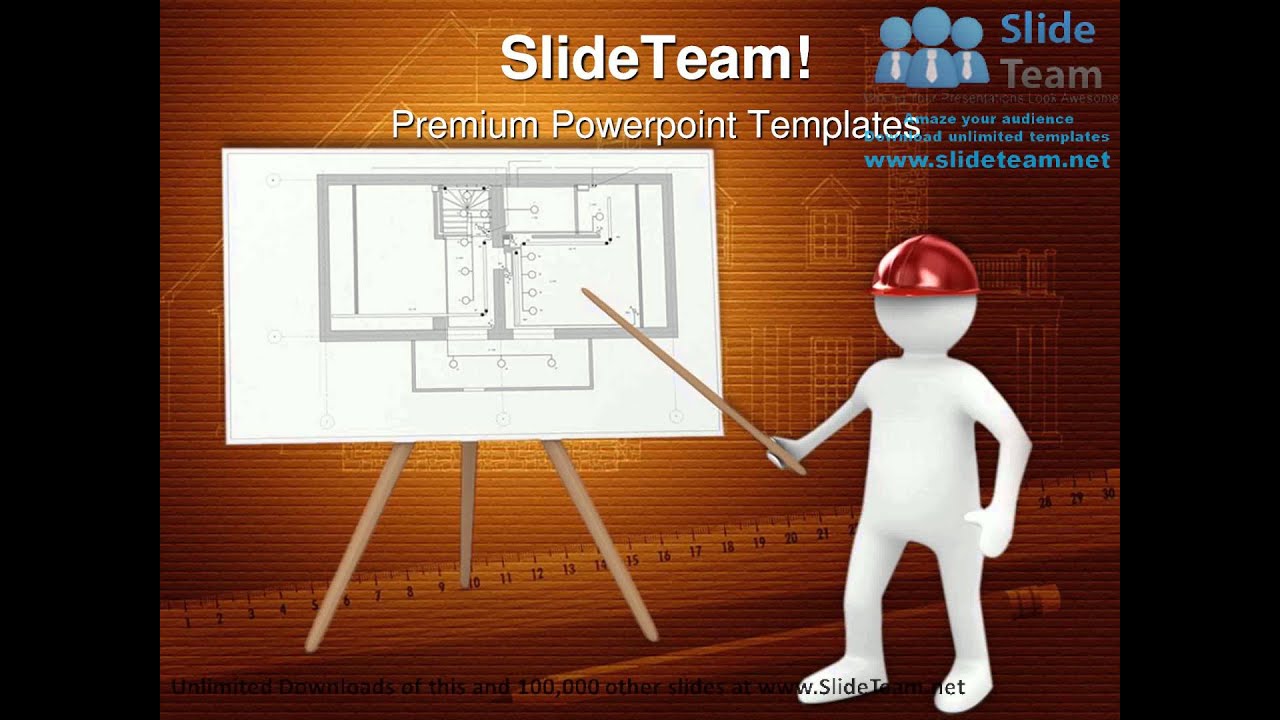 Engineer At Board With Plan Business PowerPoint Templates Themes And Backgrounds ppt themes