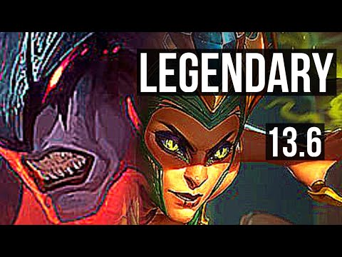 AATROX vs CASSIOPEIA (MID) | 15/2/6, Legendary, 500+ games, 1.0M mastery | KR Master | 13.6