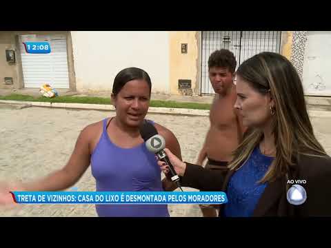 Confusão: casa do lixo é desmontada pelos moradores - Balanço Geral Sergipe