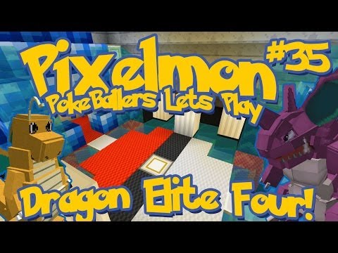 Pixelmon Server Minecraft Pokemon Mod Pokeballers Lets Play! Ep 35 - Dragon Elite Four !