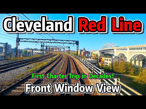 ⁴ᴷ⁶⁰ Driver’s View: Cleveland RTA Red Line – Tower City to Airport (Rare Charter Ride!)