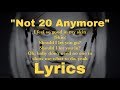 Babe Rexha - Not 20 Anymore (lyrics) Babe Rexha - Not 20 Anymore (lyrics)