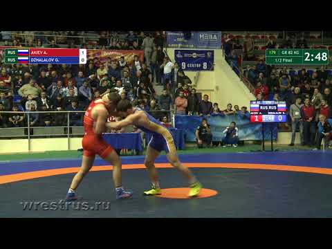 Поддубный-2018. 82 кг. Адлан Акиев - Гаджимурад Джалалов. Полуфинал.