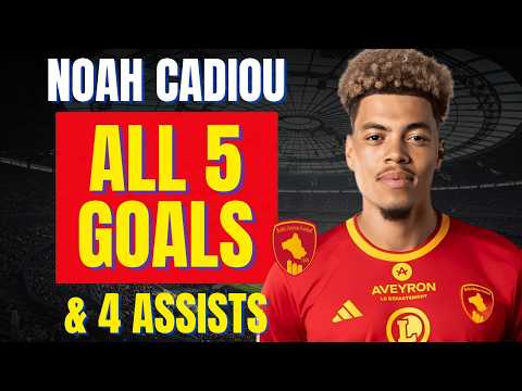Noah Cadiou - ALL 5 GOALS & ASSISTS FOR RODEZ AF | Skills & Highlights