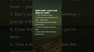 Calm your mind in 5 steps.. #mindset #forge #mind #calm