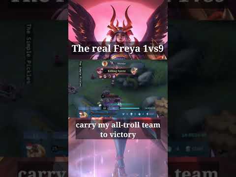 freya 1vs9 - #mlbb #mobilelegends #montage #inspire #epic #comeback