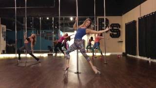 Rescue Me - Unions Beginner Pole Dance Routine 11-29-16