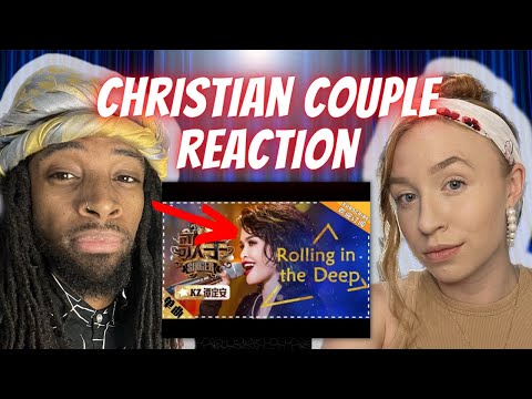 AMERICANS REACT TO KZ Tandingan - Rolling in the Deep | Singer 2018