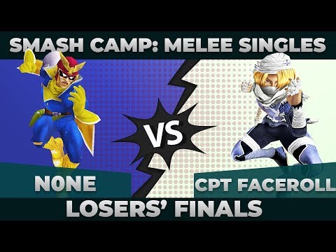 n0ne vs Captain Faceroll - Losers Final: Melee Singles Top 48 - Smash Camp 2019 |Cpt Falcon vs Sheik