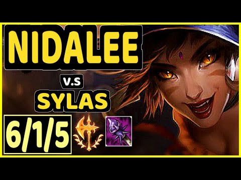 CANYON (NIDALEE) vs SYLAS - 6/1/5 KDA JUNGLE CHALLENGER GAMEPLAY - KR