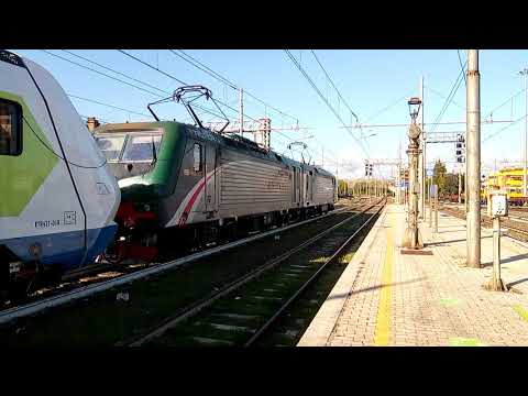 invio complesso ETR 421 (Caravaggio) di Trenord. Stazione di Orte