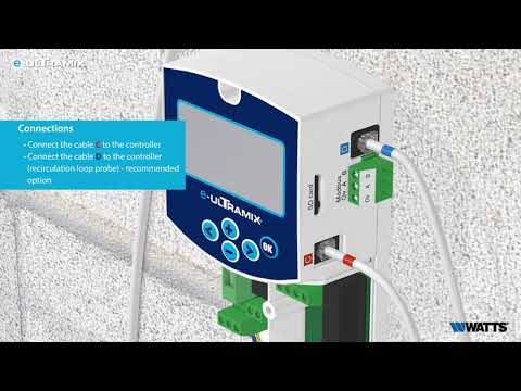 Thermostatic mixing valve e-ULTRAMIX® | Installation and Setting