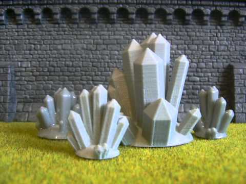 Horizon Creation 3d crystals wargames scenery