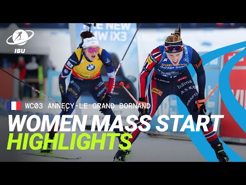 Tightest Mass Start Finish Ever! | Women’s Mass Start Highlights – Annecy - Le Grand Bornand
