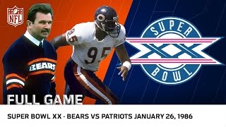 '85 Bears Win Super Bowl XX | Bears vs. Patriots | NFL Full Game