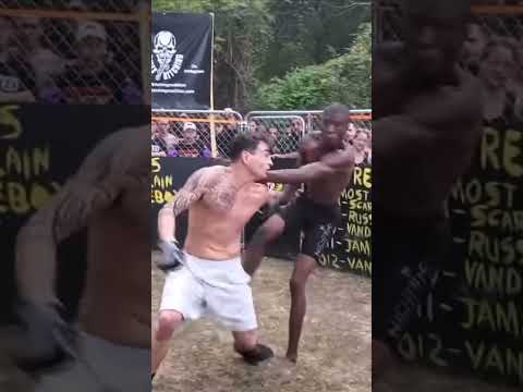 That’s all it took for ITALIAN TYSON to slump NIGHTTIME GURU! #mma #streetbeefs #boxing #miketyson