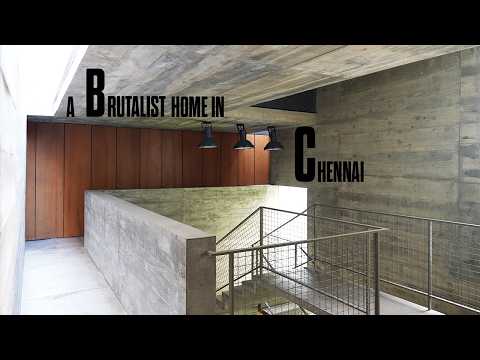 A BRUTALIST home in CHENNAI made entirely of CONCRETE