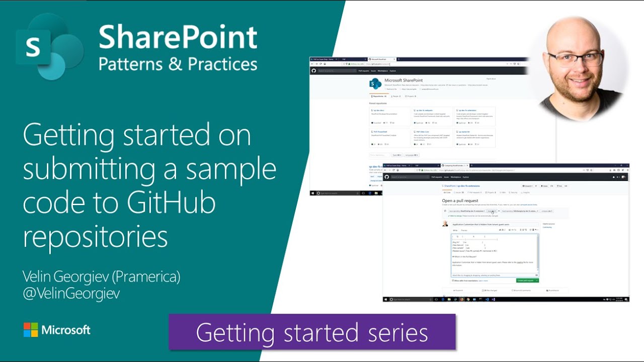 Getting started on submitting a sample code to SharePoint GitHub repositories