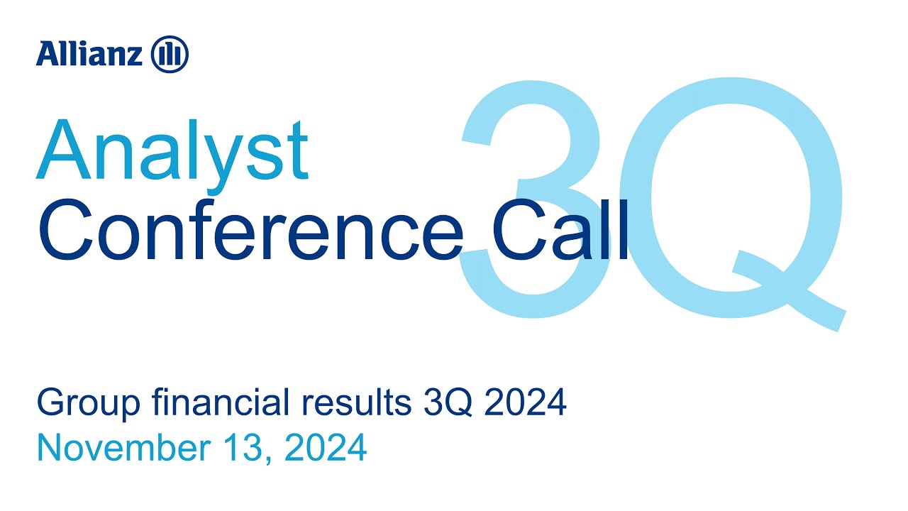 Allianz Financial Results 3Q 2024: Analyst Call
