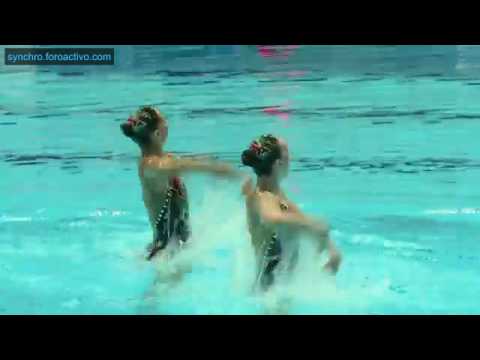 Veronika Kelinina/Daria Kulagina (RUS) Duet Preliminary Kazan Junior World Championships 2016