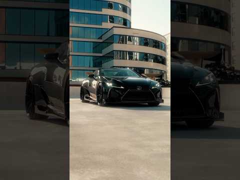 Lexus LC500 on our NEW #Vossen HFX-2 Wheels Finished in Satin Black.