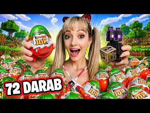 72 DARAB KINDER JOY!😱 MEGTALÁLOM A SECRETET?😎 #minecraft