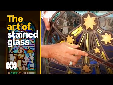 Stained glass artist applies his ancient trade to repair vandalised cathedral ABC Australia