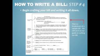 How to write a Bill for JYA