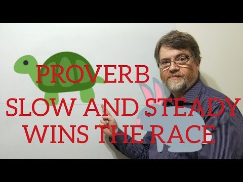 英語の家庭教師ニックPの箴言（115）ゆっくりと着実にレースに勝つ (English Tutor Nick P Proverbs (115) Slow and Steady Wins the Race)