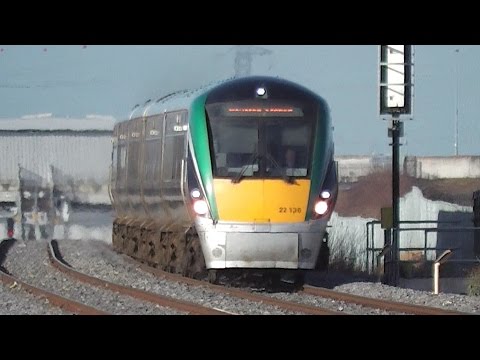 IE 22000 Class ICR Train number 22136 - Clondalkin Station, Dublin