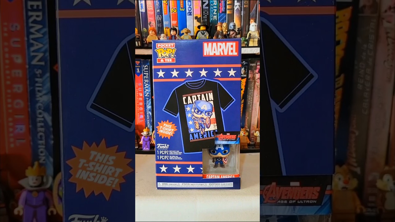 CAPTAIN AMERICA POKET POP! & TEE #CaptainAmerica #FunkoPop #PoketPop #Marvel #Unboxing #PopTee