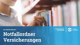Notfallordner Versicherungen  | TV Folge aus Expertentipp der Woche