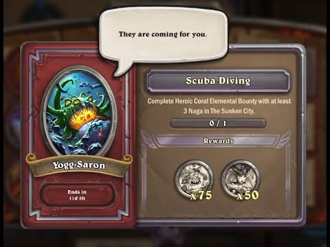 Yogg-Saron Event Task 9: Heroic Coral Elemental with 3 Naga - Free to Play Guide - Hearthstone Mercs