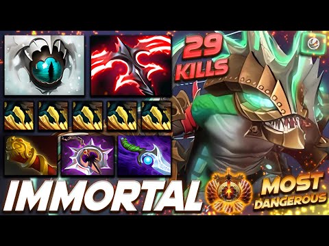 Slark MOST DANGEROUS 29 KILLS Immortal Rank - Dota 2 Pro Gameplay [Watch & Learn]