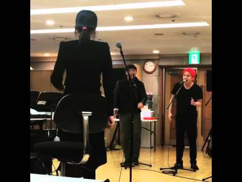 [Instagram] 160120 Junsu and Kang Hon Seok - It's Over (Musical Dracula Rehearsal)