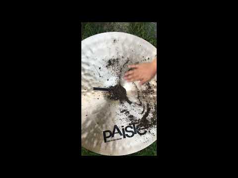 Speed aging a brand new cymbal