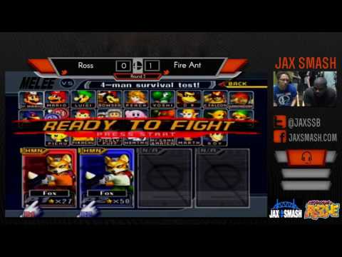 Jax Smash Weekly 5/26/16  - DMG | Ross(Red Fox) Vs. Fire Ant(White Fox) WQ Melee