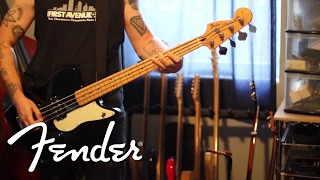 Video thumbnail for Against Me's Andrew Seward Demos Fender Pawn Shop Reverse Jag Bass | Fender by Fender