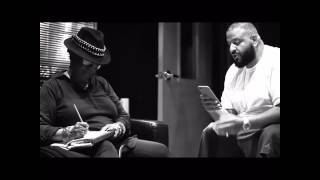 Lu Diaz In the studio with Dj Khaled working on Holy Key